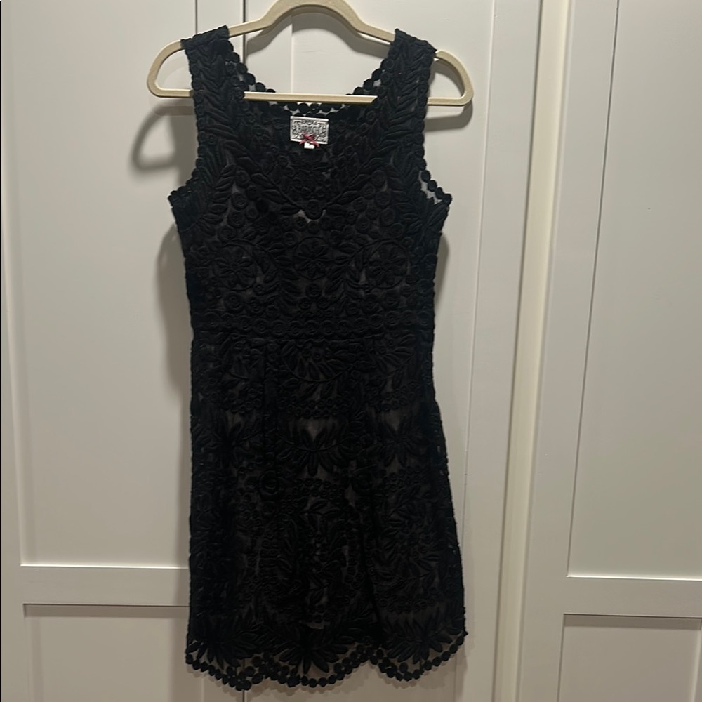 Anthropologie Black Mini Dress